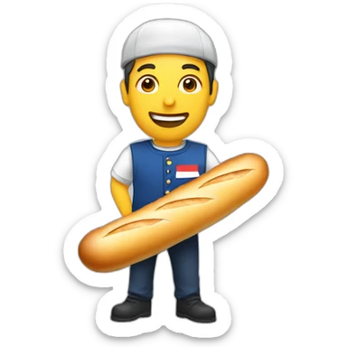 A French people with "Baguette" sticker