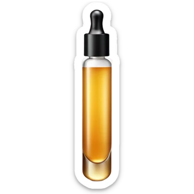 Skin care serum with dropper sticker