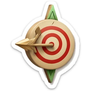 target arrow, spiritual symbol sticker