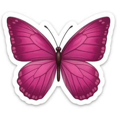 pink butterfly sticker