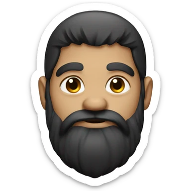 a dwarf with black hair  sticker