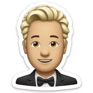 pianist picture sticker