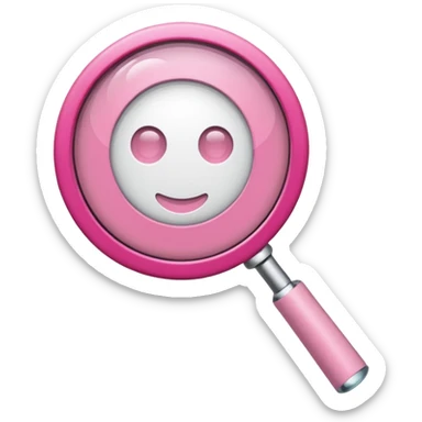 mix light pink dark pink and white girly internet wifi with a magnifying glass sticker