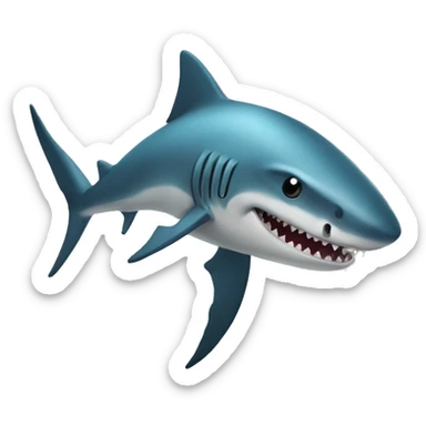Un tiburón con alas  sticker