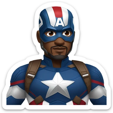 Anthony Mackie Captain America sticker
