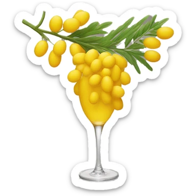 Bernini mimosa sticker