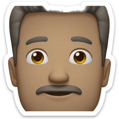 hombre despeinado sticker