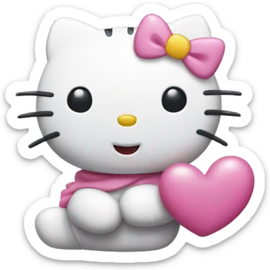 Hello kitty happy sticker