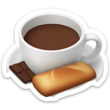 Haitian hot chocolate with Haitian bread sticker