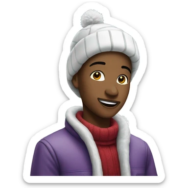 Winter Christmas wonderland sticker