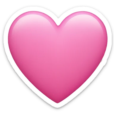 Pink heart  sticker