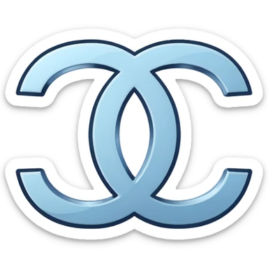 chanel logo sticker