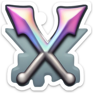 Vaporware up right arrow sticker