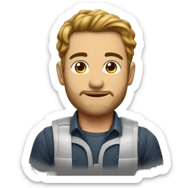 Eşine süpriz yapan adam  sticker