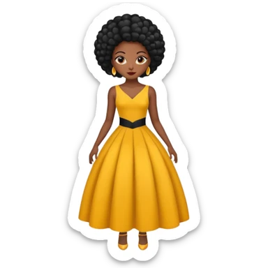 Black girl looking like a diva  sticker