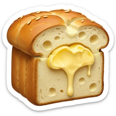 bread with butter sticker