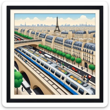 Typical wrote METRO you Can find in Paris  sticker