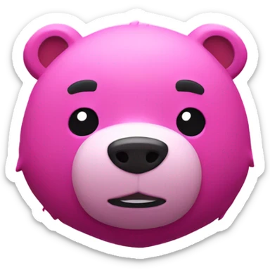 Fortnite pink bear skin sticker