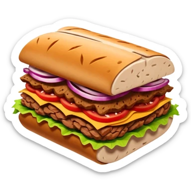cooked doner meat object icon, sliced doner kebab meat, warm texture, 3D cartoon, mobile game icon style, clean background, no text, no watermark
 sticker