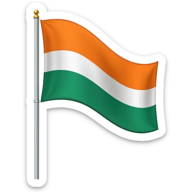 Northern Ireland flag on a pole sticker