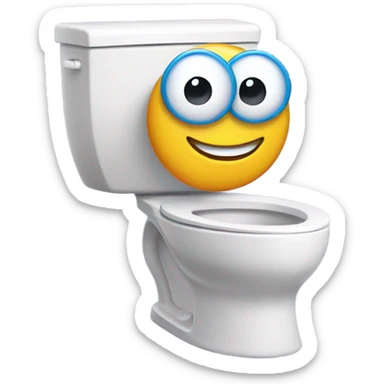 A skibidi toilet  sticker