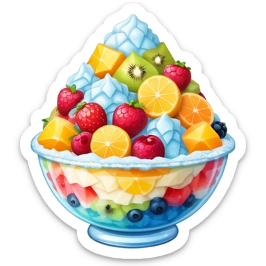 Fruit shaved ice  sticker