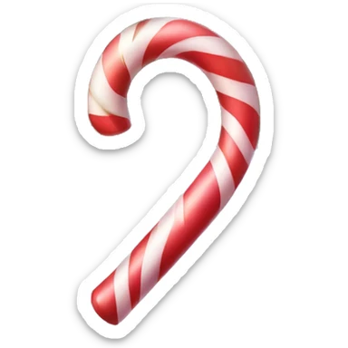 candy cane on tree  sticker