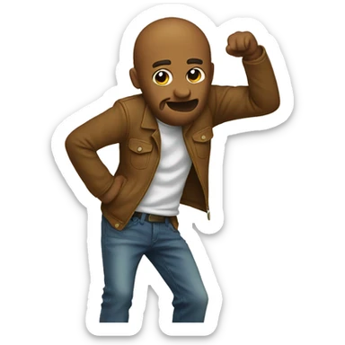 dabbing emoji sticker