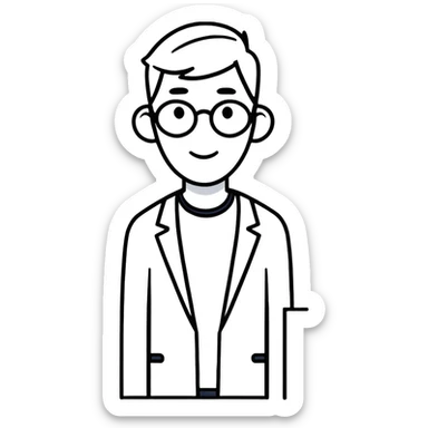 realistic portrait of a man sticker