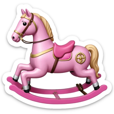 pink Rocking Horse sticker