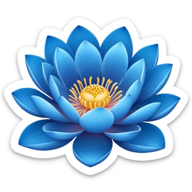 lotus bleu sticker