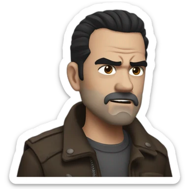 Negan the walking dead sticker