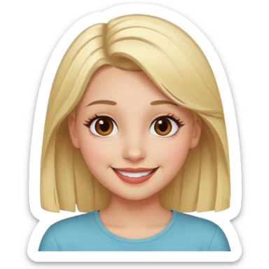 Define a beautiful girl who is really close to my heart in emoji sticker