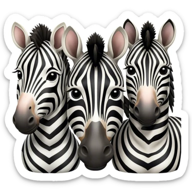 zebra and the other two are the only ones who are in the same class  sticker