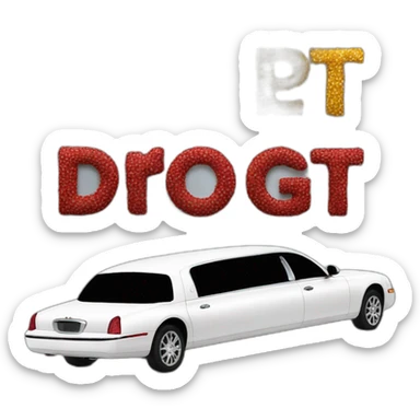 RGT lettering on a large limousine sticker