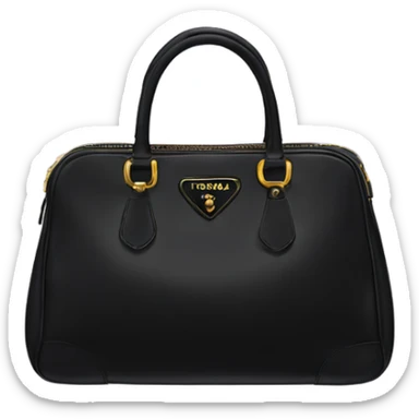 Black Prada bag sticker