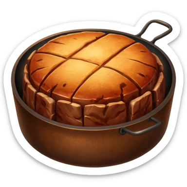 round meat roasted  sticker