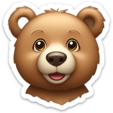 cute bear sticker
