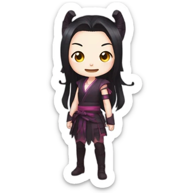 Nezuko demon sticker