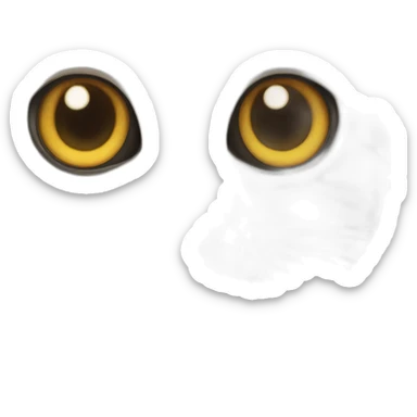 Cat with six eyes sticker