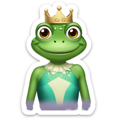 princess frog sticker