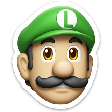 Luigi from super Mario bros sticker