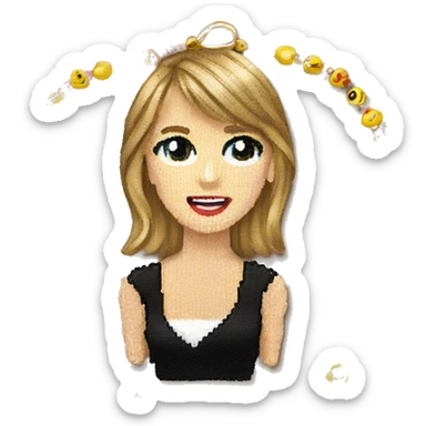 Taylor swift beaded friendship bracelet sticker