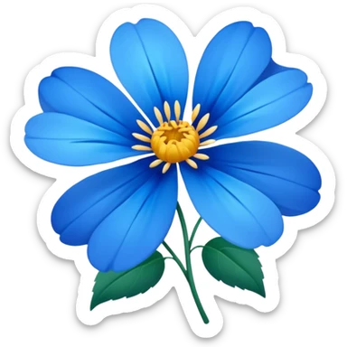 Flores azules sticker