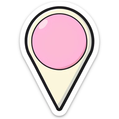 pink location pin sticker