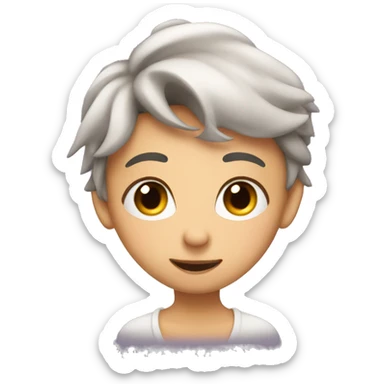 Blushing in love  sticker