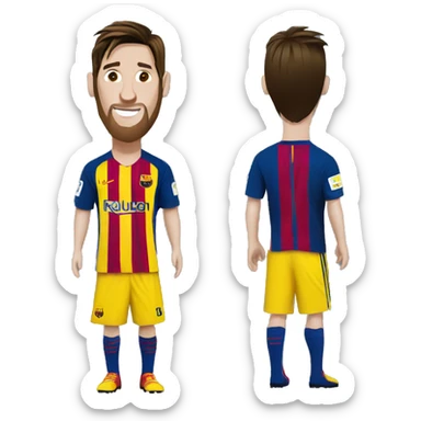 Messi usando vestido  sticker
