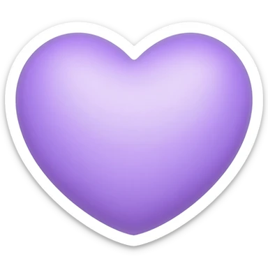 Heart moon purple sticker