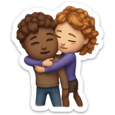 Abrazo amoroso sticker