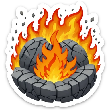 World being destroyed sticker